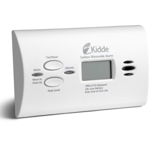 KIDDE Kidde Carbon Monoxide Detector, AA Battery Powered CO Alarm with LEDs, Test-Reset Button, Low Battery Indicator, Portable