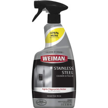 Weiman Nettoyant et Polish en Acier Inoxydable - Brillance Sans Trace pour Réfrigérateurs, Lave-Vaisselles, Éviers, Hottes et BBQ, 22 Fl Oz