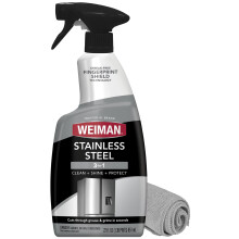 Weiman RVS Cleaner en Polish - Beschermt Apparaten tegen Vingerafdrukken en Laat een Streeploze Glans Achter