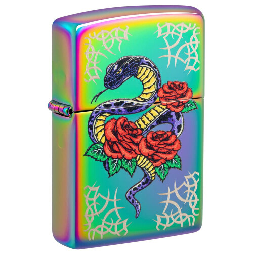 Zippo Accendino Zippo Multicolore Design Serpente Rosa