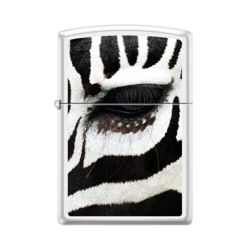 Zippo Zippo Lighter-Zebra Eye White Matte Windproof Lighter #Z5476