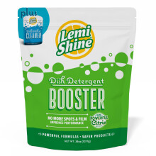 Lemi Shine Natural Dish Detergent Booster - Rimuovi Macchie Acqua Dura - Detergente Multiuso 38 oz