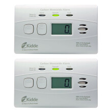 Detector de Monóxido de Carbono Kidde con Batería de 10 Años, Pantalla Digital, 2 Paquetes