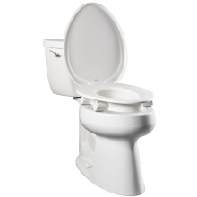 Bemis Assurance 3" Erhöhter Toilettensitz für Senioren, Clean Shield Guard, Runde, Weiß