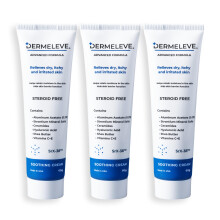 Dermeleve Steroidvrije Anti-jeukcrème | Extra Sterk voor Psoriasis, Dermatitis, Jeuk, Allergieën