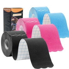 Kinesiology Tape Pro Sport (3 Rollen, 60 Voorgefabriceerde Strips) Waterdicht Ademend Latexvrij