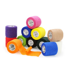 OK TAPE Selbsthaftende Bandagen - 12 Packungen, 5 Yards, 5 cm, Nicht-Gewebte Selbstklebende Bandage