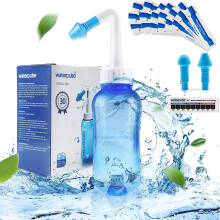 Waterpulse Neti Pot Sinus Spoelen, Neuswasfles met Thermometer voor Volwassenen & Kinderen