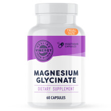 Vimergy Magnesio Glicinato - Supporto allo Stress - Chela per Evitare Disturbi Digestivi - 60 Caps