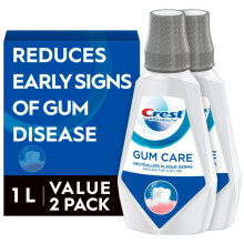 Crest Tandverzorging Mondwater, Koele Wintergroen, CPC Antigingivitis/Antiplaque 1L, Verpakking van 2