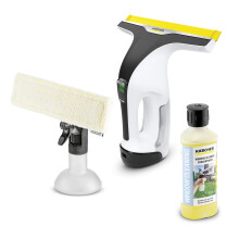 Krcher WV6 Plus - 2-in-1 Electric Window Vacuum Squeegee - Cleans Showers, Mirrors, Glass, and Countertops - 11 in. Squeegee Blade - White