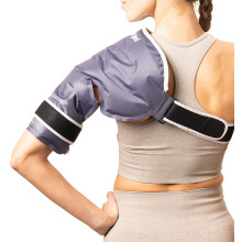 Magic Gel Shoulder Ice Pack Wrap - Reusable and Adjustable Arm Sling for Cold Shoulders Compression Men Women Pitchers Rotator Cuff - Easy to Freeze -