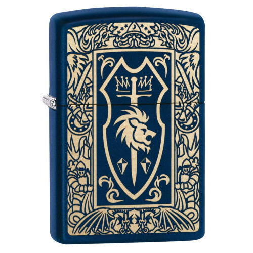 Zippo Zippo Heraldic Crest Navy Matte Pocket Lighter