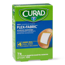 Curad Flex Fabric Pflaster, Durchmesser 7/8" (Packung mit 100)