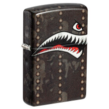 Zippo Briquet: Art de nez d'avion de chasse, dents de requin - 540 Couleur 81434