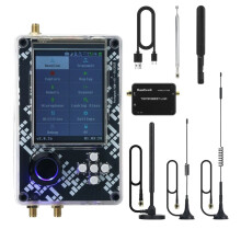 Pour HamGeek R10/R10C Version Améliorée + Radio SDR H2M pour HackRF Portapack Assemblée avec 5 Antennes, Câble USB et LNA