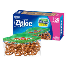 Ziploc Snack Bags met EasyGuide Textuur, Kleine Plastic Opbergzakken, 150 Stuks