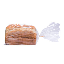 Wowfit Brood Poly Bags, 100 Stuks Volledig Transparant voor Bakkerij Opslag, Inclusief 100 Gouden Twist Ties
