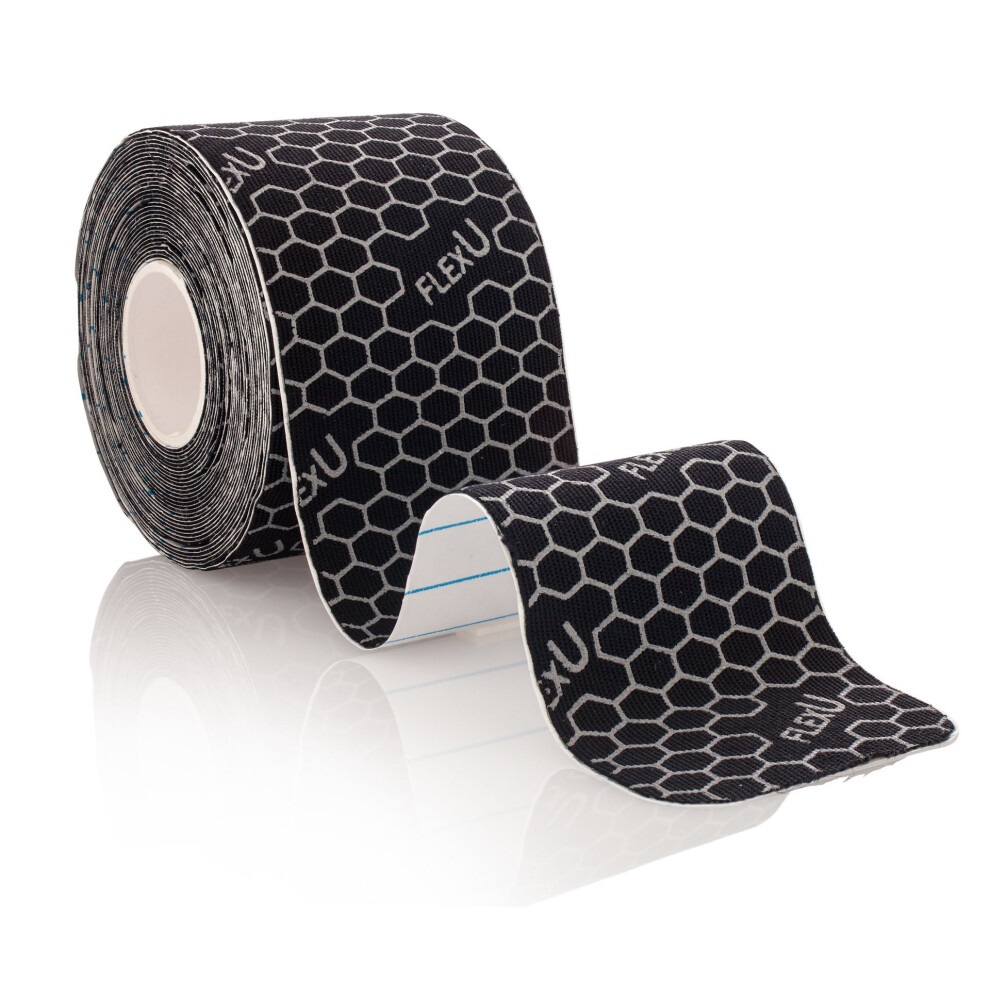 Flexu Synthetic Kinesiology Tape; Single Roll (Pre-Cut Or Continuous); Advanced Strength And Flexibility Properties; Longer Lasting Therapeutic Recove