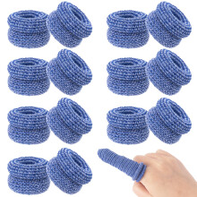VARMDUKKE 14PCS Fingerverbände für Fingerspitzen, atmungsaktive Fingerhülsen für Wunden, elastische Daumenschoner