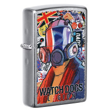 Zippo Gaming Flame Logo Design Black Matte Pocket Lighter