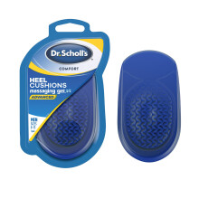 Dr. Scholl's Hälkuddar med Masserande Gel Avancerad // Hela Dagen Stötdämpning och Dämpning för Hälobehag (för Herrstorlek 8-13)
