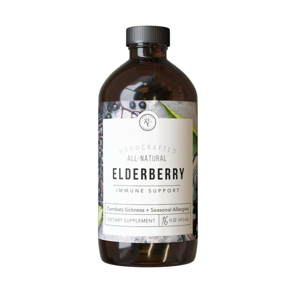 Rowe Casa Organics - Elderberry Immune Support, All Natural Elderberry Syrup With Antioxidants, Zinc And Vitamin C, For Kids And Adults (16 Fl Ounces)