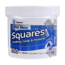 Spenco 2nd Skin Squares, Gel Squares 200 Stück, Schutz vor Blasen, Einheitsgröße