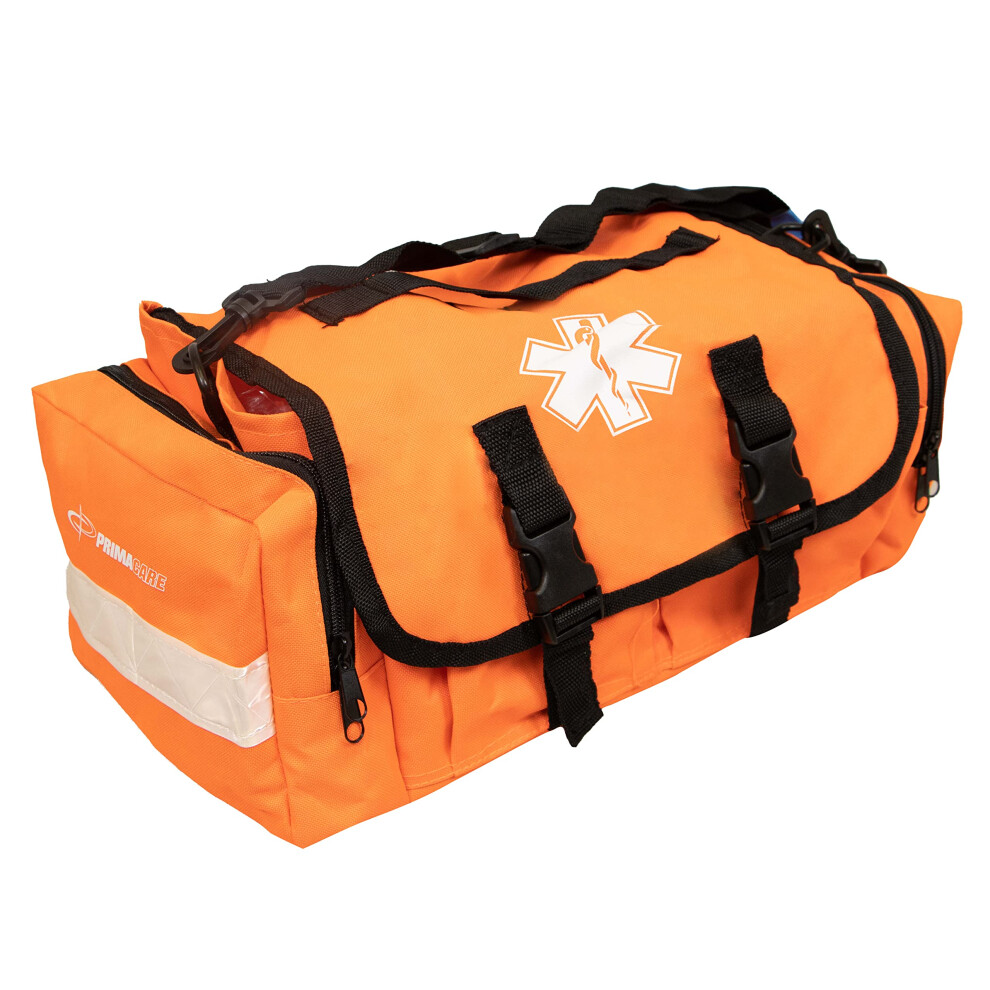 Primacare Orange Kb-Ro24 Empty First Responder Bag, 15"X9"X8", Professional Compartment Kit Carrier For Trauma And Emergency Medical Supplies,