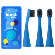 BURST Vervangende Opzetborstels voor Kinderen (Blauw/3-Pack) | Perfecte Pasvorm | Ultra Zachte Haren | 9 Maanden Voorraad