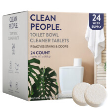 TABLETTES NETTOYANTES WC ÉCOLOGIQUES | Élimine les taches d'eau dure, rouille et tartre (24 unités)