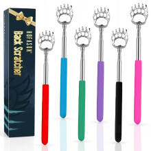 6er Set Rückenkratzer für Männer & Frauen, Teleskop Kratzer & Rückenmassager