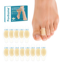 Povihome Bandages Gel pour Ampoules - Coussinets Hydrocolloïdes Résistants à l'Eau pour Pieds, Orteils et Talons