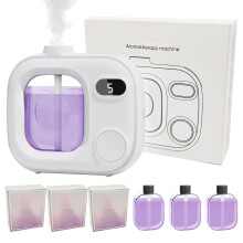 Youqsm Mini Aromatherapie Diffuser - Schattig en Compact Ultrasonisch Essentiële Olie Diffuser met 5 Mistniveaus
