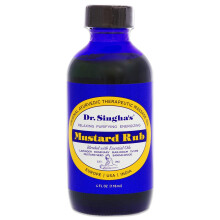 Dr. Singha's Senapsrub, Terapeutisk Massageolja - med bästa eteriska oljor för muskelvärk (4 oz)