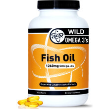 Suplemento de Aceite de Pescado Omega 3 Triple Fuerza TGS - 1260mg EPA DHA