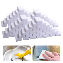 Éponge en Mélamine, 100 Pack Éponge Magique Effaceur, Feuilles d'Éponge en Mélamine, Pour Salle de Bain, Cuisine