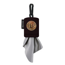 SPUDZ Classic | Microvezeldoek Scherm- en Lensreiniger | Open Onderkant | Bitcoin | 6 x 6 Inch