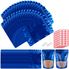 200-pack 5.9” x 8.7” Staande Mylar Tassen met Duidelijk Venster