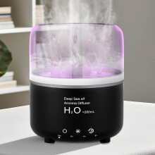 Diffuseur d'Huiles Essentielles Morbou avec Spray Méduse & Rotation Anémone, 280ml Machine Aromathérapie
