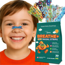 TapeGeeks Strisce Naso per Bambini - Strisce per Respirare e Ridurre Ronchi, Colori Misti