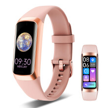 VUHIGIB Fitness Tracker, Monitoraggio 24/7 Battito Cardiaco, Ossigeno, Pressione con Schermo Touch 1.1" AMOLED