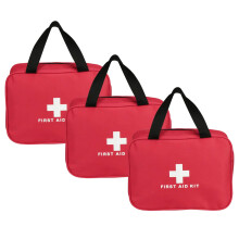 AOUTACC 3-Pack Nylon Eerste Hulp Lege Kit, Compacte EHBO Tas voor Noodgevallen Thuis, Kantoor, Auto, Buitenshuis