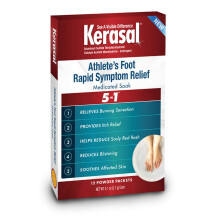 Kerasal Idrottares Medicinerade Fotbad, 5-i-1 Snabb Lindring, 12 Stycken, (Förpackning med 1)