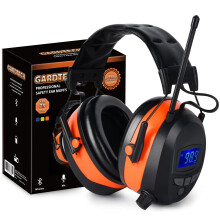 Auriculares de Seguridad con Bluetooth y Radio FM para Cortar Césped, NRR 29dB