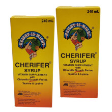 Cherifer 2 Syrup Chlorella Vekstfaktor, Taurin & Lysin 240ml