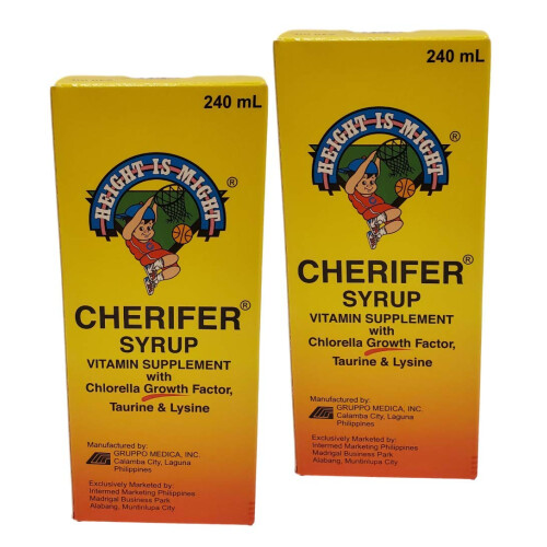 Cherifer 2 Sirop Chlorella Groei Factor, Taurine & Lysine 240ml