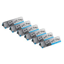 ZIG-ZAG Ultra-Tunna Rullpapper - 1 Tum - Långsam Bränning - 32 Papper/Förpackning - 6 Förpackningar (78mm)