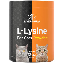 Horbach L-Lisina en Polvo para Gatos 500mg | 12oz | Suplemento Saludable | Fórmula Vegetariana