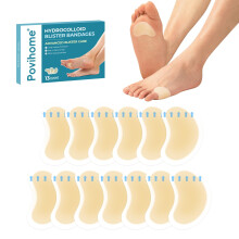 Povihome Gel Blisterplåster - Vattentåliga Hydrocolloidplåster för Fot, Tå & Häl